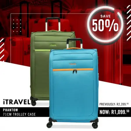 Save 50 on iTravel Phantom 71cm
Shop in-store
Get Directions
Shop in-store