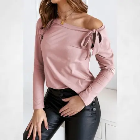 MYSTIQUE-ONLINE.CO.ZA
Pink Off Shoulder Ribbon Asymmetric Top
Mystique-Onli