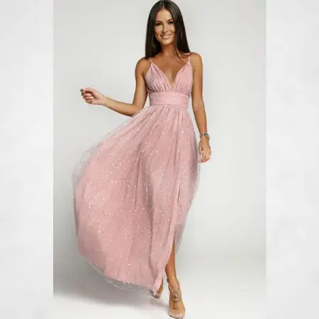 MYSTIQUE-ONLINE.CO.ZA
Pink High Waist Sequin Tulle Gown
Mystique-Online