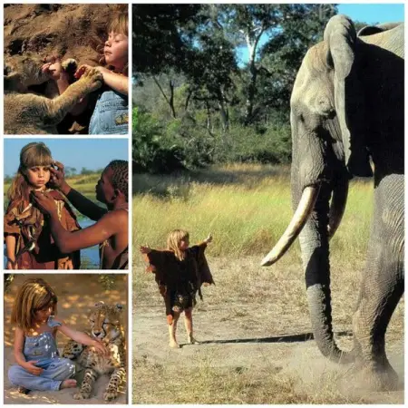 Just like Mowgli from The Jungle Book, Tippi was raised in the jungle, slept nex