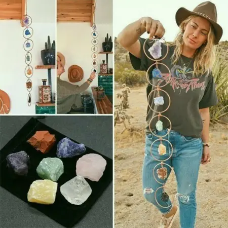 These beautiful and sparkling Crystal 7 Chakra Gemstone are handmade by myself and I h