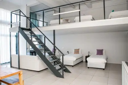 Did someone say Girls trip?!  Our 8-Bed Deluxe Female Dorm comes fully equipped with a self-