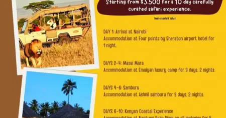 We are a tour firm based in Nakuru Kenya, we specialize in foreign and domestic travels
- 