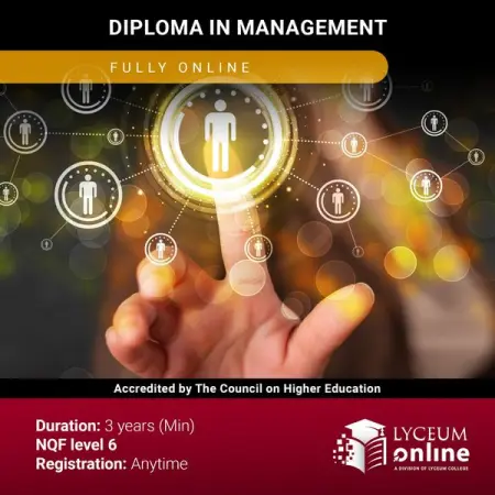 WWW.LYCEUMONLINE.CO.ZA
Get a Diploma in Management
Apply Now
 