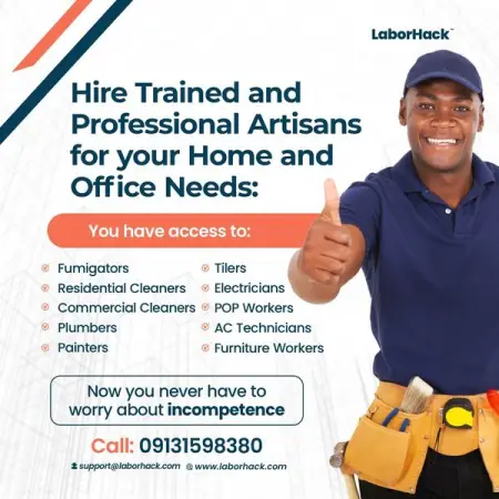 Are you tired of searching for competent artisans?

At LaborHack, you can hire certified and