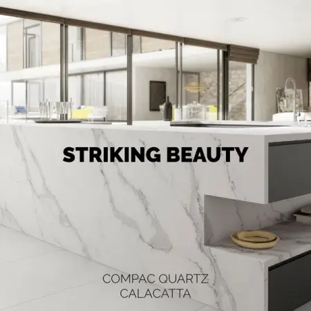 With its attractive and striking design, Calacatta Quartz is admired by all