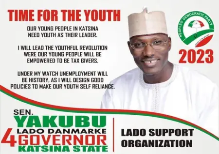 TIME FOR THE YOUTH 
Under My Watch Unemployment will
Be History

 As I Will Design Go