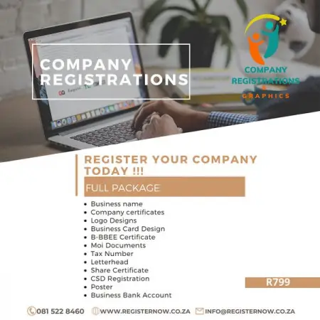 COMPANY REGISTRATION FULL PACKAGE

Logo - Business card - Poster -Tax Number - B-BB