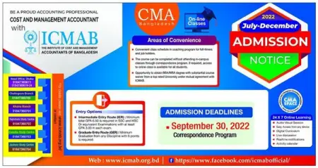 New Admission for July-December 2022 Session New Syllabus 2021
The Institute of Cost and 