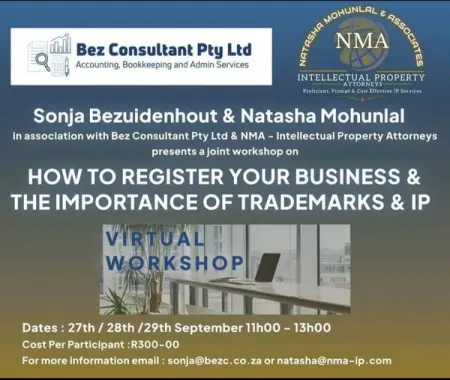 INTELLECTUAL PROPERTY WORKSHOP 272829th September 2022
Natasha Mohunlal