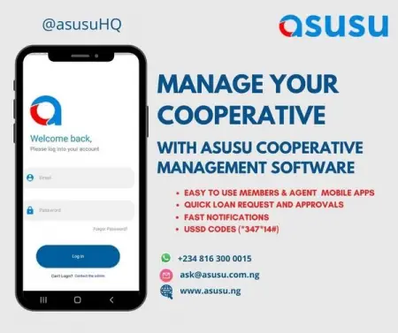 Lets help you digitize your cooperative now
ASUSU.NG
ASUSU COOPERATIVE
cooperative 