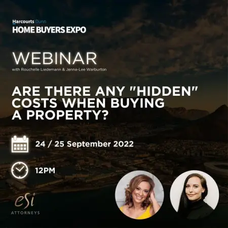 EVENT.WEBINARJAM.COM
WEBINAR Are there any hidden costs when buying a property?
24  25