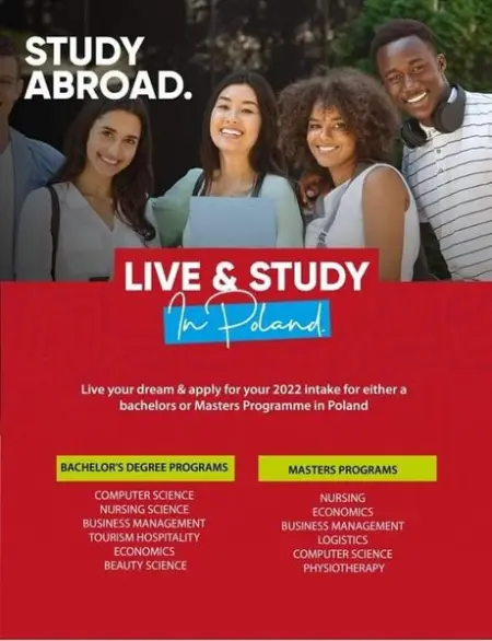 March intake now open.....contact us for more information
Poland Studies
Send WhatsApp M