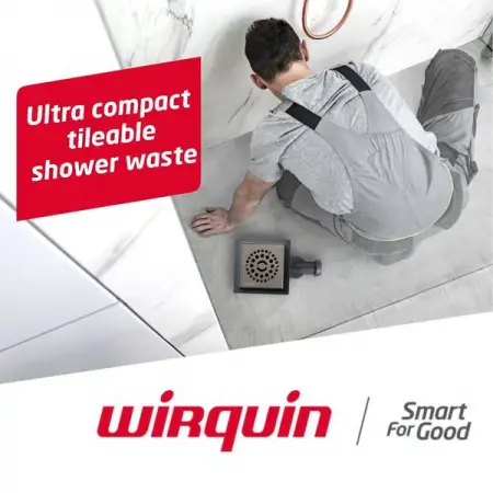 The Venisio Compact has a depth of only 55mm. Making it the perfect shower wa