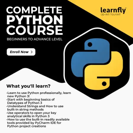 LEARNFLY.COM
Python Coding Intermediate Python Classes, Methods and OOPs
Learn P