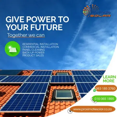 27 10 065 1895
27 63 185 3760
infoproximatesolar.co.za
www.proximatesolar.co.za
Pr