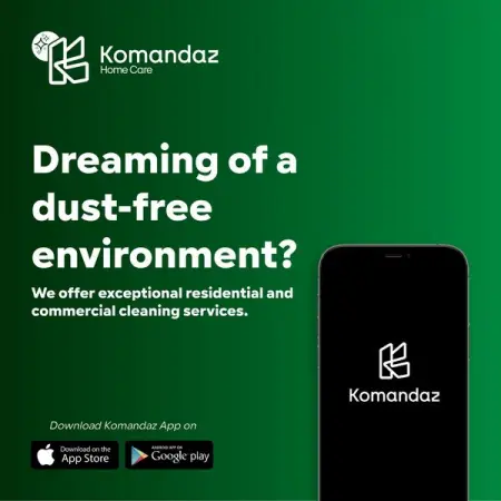 Enjoy your dust-free environment with Komandaz app through exceptional