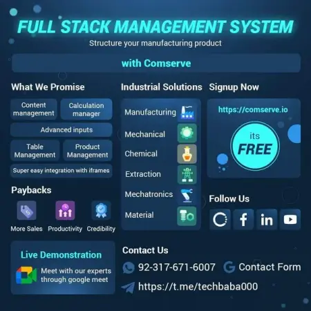 A German Base SaaS company offers you services to structure your manufacturing product a