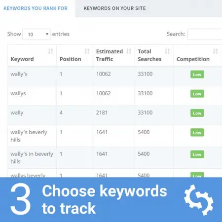 Well recommend keywords to track but you can add your own
Looking for the best SEO Audit To