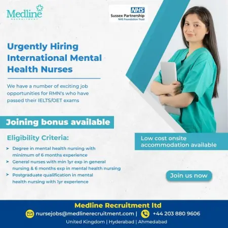 Mental Health Nurses, the UK needs you.
We have immediate interviews for mental health nurse