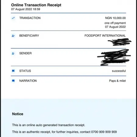 FB.COM
A recent proof of payment, there are lots.
Send Message
 