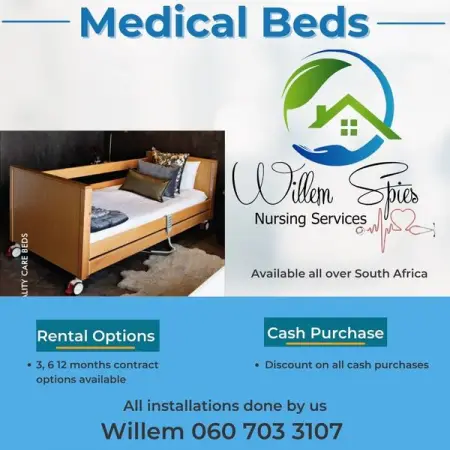Medical Beds Available for rental

Call Willem on 060 703 3107 or email us on admca