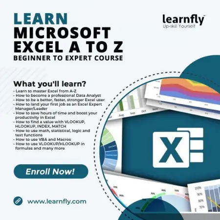 LEARNFLY.COM
Learn Excel Data Analysis with Interactive Excel Dashboards
Create 6 Excel 