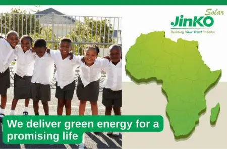 Jinko Solar as greenenergy provider helps deliver affordable and clean 