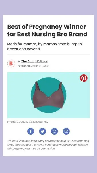 And the Winner Is Cake Maternity!

Your breasts can change dramatically in size as 