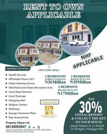 Would you rather keep paying high rent every year or subscribe to NHF mortgage scheme and be