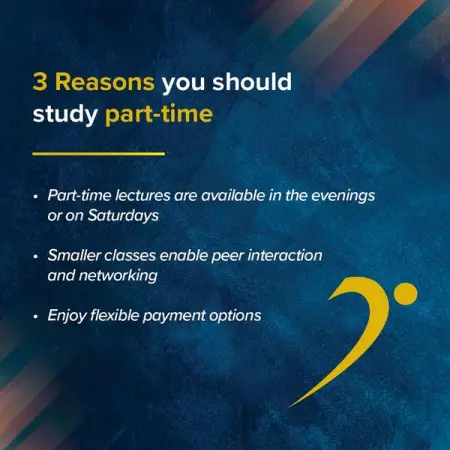 FB.ME
Learn part-time with Damelin.
Enrol at Damelin now
Apply Now
Enrol at Dame