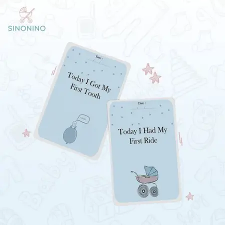 SINONINO.COM
Baby milestone cards
The set contains the following cards - Hello world . -1,2