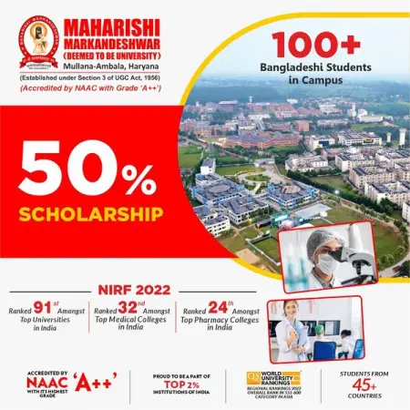 Write your Success Story with Indias leading and Most vibrant Campus
 Accredited by NA