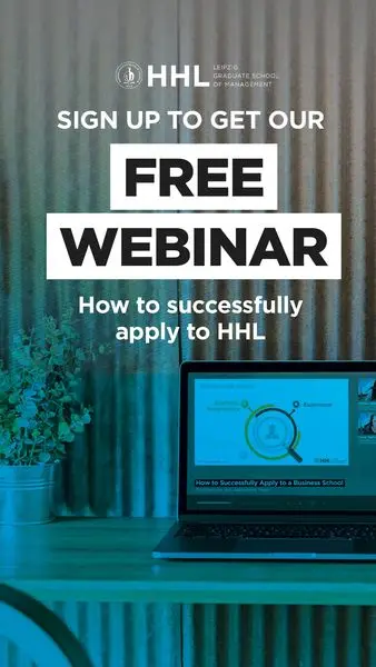 How to successfully apply to HHL? Sign up to get our free webinar!

For the first time, 