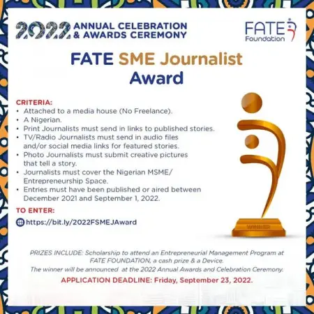 CALL FOR APPLICATION

In preparation for our 2022 Annual Celebration  Awards Ceremo