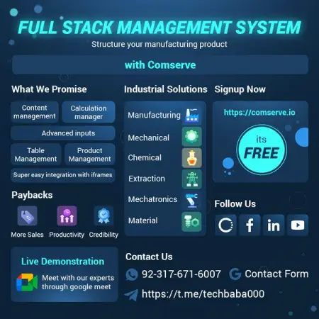 Comserve is a german base SaaS software company and offer manufacturing and engineer