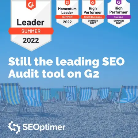 Were thrilled to be again crowned the Leader in the SEO Audit tool cat