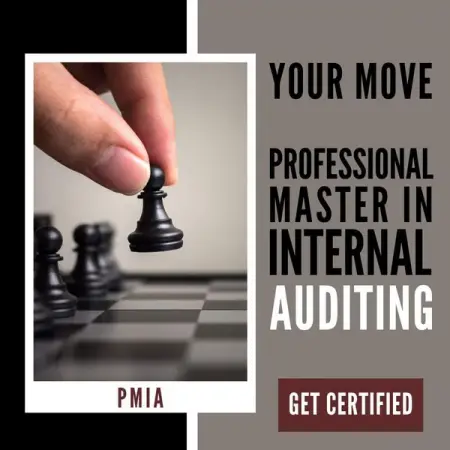Get your Professional Master in Internal Auditing PMIA

The first professional master