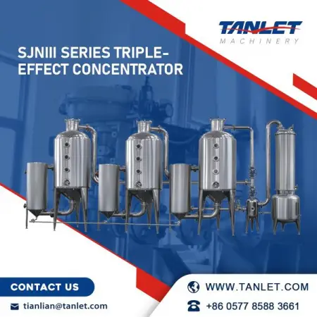 SJNIII SERIES TRIPLE-EFFECT CONCENTRATOR
The concentrator adapted to tr