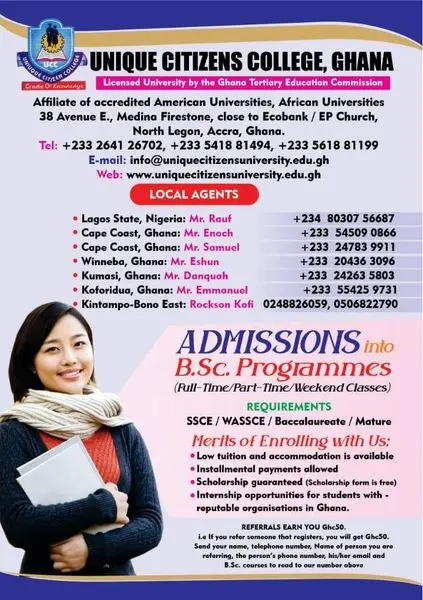 ADMISSION ONGOING!!!

Courses available are

COLLEGE OF MANAGEMENT
B.SC ACCOUNTIN