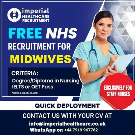 Free NHS Recruitment for MIDWIVES!!
Do you dream of advancing your career in U