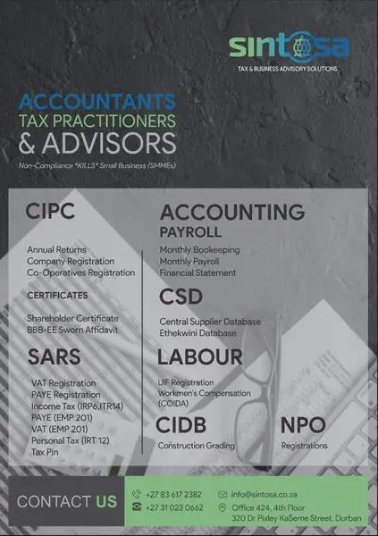 Company Registrations  Individual  Company TaxAnnual Financial Statements  Payroll  C