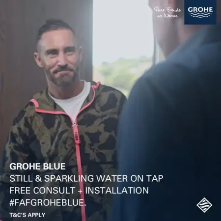 I was introduced to the GROHE Blue after seeing it when staying at Perivoli Lagoon