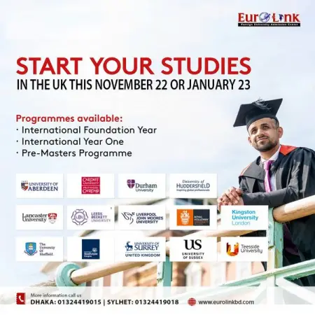 Study in the UK this November 22 or January 23
with confirmed Scholarship!!!
Call 0