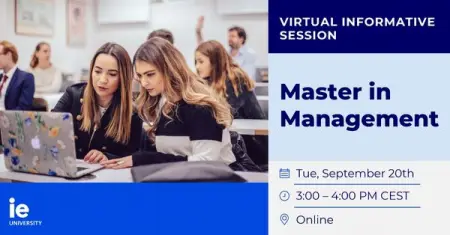 Let nothing stop you from joining our Master in Management. Register for our vi