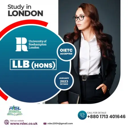 Study in LONODN  University of Roehampton London
January 2023 Intake
- 100 FREE app