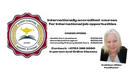 Thola uqeqesho, lokuba uMsizi weZempilo, Health Care Assistant olwamukelwa kumazwe ngama