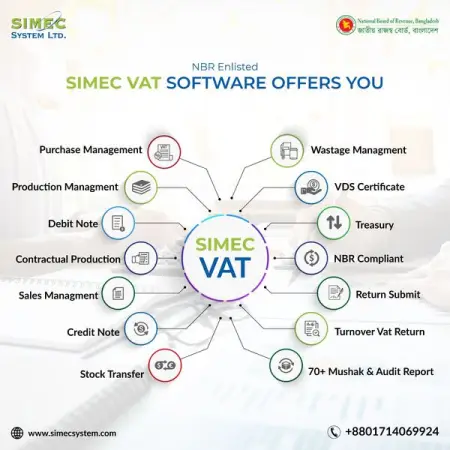 The SIMEC VAT SOFTWARE is the leading business software solution in Bangla