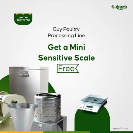 AFRIMASH.COM
Nationwide Delivery. Flexible Shipping
This poultry processing line offers a 