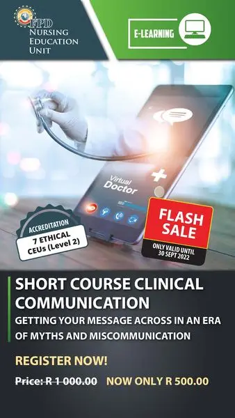Flash Sale Short Course in Clinical Communication 
7 Ethical CEUs on Level 2.

Reg
